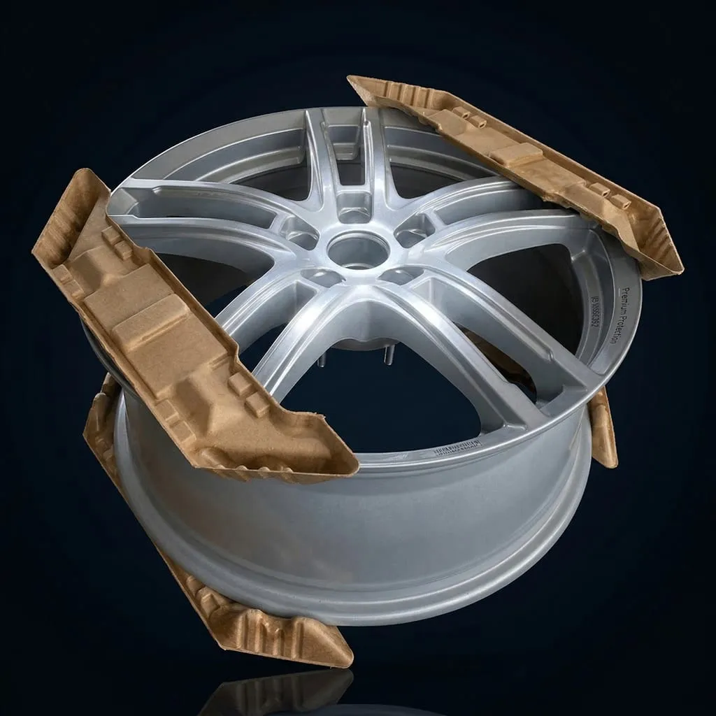 Protezione Bordi in Carta Protezione Cerchi Fibra Vergine Cuscinetto Protettivo Riciclabile — Scafa Thermoforming